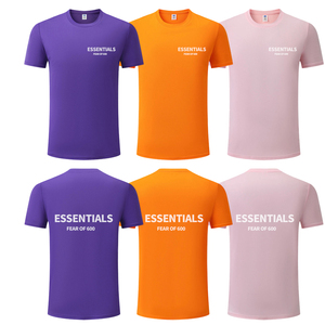 Camiseta Lisa de Poliéster 100% de Color Amarillo Verano para Impresión, Camisetas al por Mayor, Camiseta para Hombre - Product Image 1