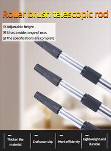 Perche <span class=keywords><strong>télescopique</strong></span> en aluminium multifonctionnelle de 0,8 m, couleur personnalisable, durable, réglable, outil de nettoyage pour <span class=keywords><strong>rouleau</strong></span> à <span class=keywords><strong>peinture</strong></span> - Product Image 4