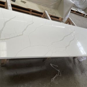 2026 Fabrika Toptan Tedarikçisi Yapay Calacatta Beyaz Kuvars Taş Levhalar Mutfak Tezgahı İçin Uygun Fiyat - Product Image 6