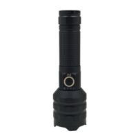 Lampe torche tactique étanche IP65, blanc froid 9000K, rechargeable par USB, 1150LM, faisceau réglable 600-700M, longue portée 3000mAh, 100+ heures d'autonomie
