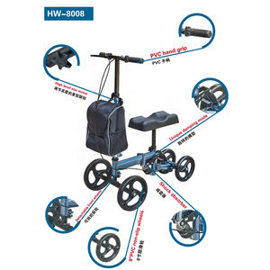 مشاية للركبة خفيفة الوزن قابلة للضبط, للمشي في ركبة الساق المكسورة ، سكوتر ، للقدمين المكسورة ، عكازات مشي طبية للركبة - Product Image 4