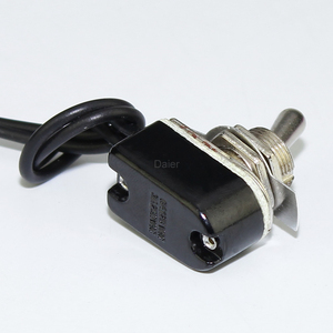 สวิตช์เปิด/ปิด2ขาสำหรับงานหนัก6A AC 125V /10A DC 12V สวิตช์สลับแบบมีสายล่วงหน้าพร้อมสายไฟ18AWG ขนาด15ซม. - Product Image 3