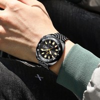 Reloj Poedagar 682 de Lujo para Hombre, Bisel Giratorio, Fecha y Día, Acero Inoxidable, Cuarzo, Deportivo, Resistente al Agua, Disponible en Stock