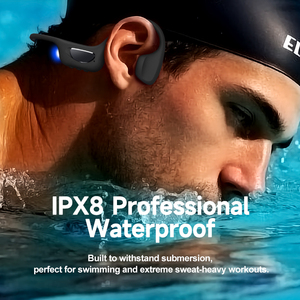 Vente en gros d'écouteurs à conduction osseuse 32G OWS, étanches IPX-8, Bluetooth 6.0, <span class=keywords><strong>sans</strong></span> <span class=keywords><strong>fil</strong></span>, pour le sport et la natation - Product Image 4