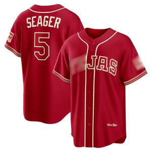 Maillot de football City Connect Stadium 2026 Texas 5 # Seager 36 # Langford 6 # Jung 48 # deGrom 2 # Maillot de baseball américain cousu Semien - Product Image 3