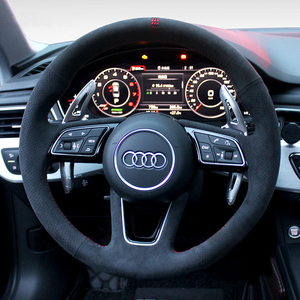 Funda para Volante para Audi <span class=keywords><strong>A1</strong></span> 8X A3 8V 8Y <span class=keywords><strong>Sportback</strong></span> A4 RS 4 B9 8W Allroad A5 8W6 S3 8V S5 Q2 - Product Image 2