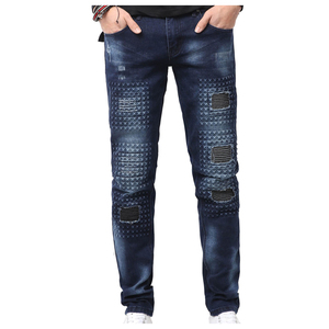 กางเกงยีนส์เดนิมสไตล์สตรีทแวร์แบบใหม่ ปักโลโก้ด้วยไหมเชนิลล์ กางเกงคาร์โก้เดนิมทรงหลวม ขายแล้ว - Product Image 1