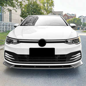 Amp-Z Front Bumper Lip Splitter Carbon Fiber Texture Matte Finish For Volkswagen Golf MK8 2020-2024 - Product Image 2