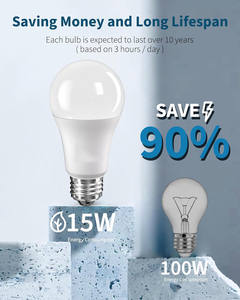 Ampoule d'urgence rechargeable 9 watts en gros, lumière LED à piles E26 B22 E27 pour la maison - Product Image 4