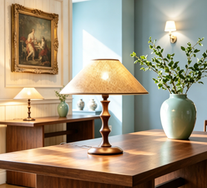 Hand-painted Wood <strong>Table</strong> Lamp Bedroom Bedside Lamp Hotel Decoration <strong>Table</strong> Lamp Wholesale Indoor <strong>Lighting</strong> - Product Image 5