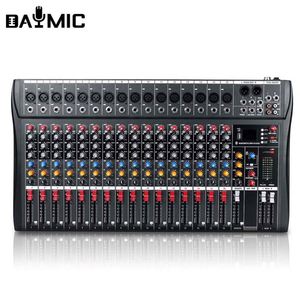 Factory 6 <b>8</b> 12 16 Channels Professional Audio Mixer USB DJ Sound Mixing Console 48V Phantom Mixer CT Series - Product Image 1