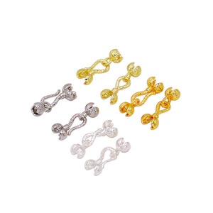 18K Gold Plated Copper Pepper Shape Bead Clasp <b>Small</b> Jewelry Buckle DIY Bracelet <b>Necklace</b> Connector - Product Image 4