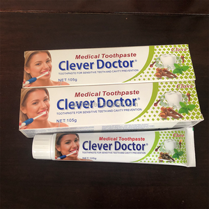 Dentifrice à la <span class=keywords><strong>Clou</strong></span> <span class=keywords><strong>de</strong></span> <span class=keywords><strong>Girofle</strong></span> CleverDoctor en Gros, Soin Antibactérien à Base <span class=keywords><strong>de</strong></span> Plantes, Confort des Gencives et Blanchiment Naturel <span class=keywords><strong>pour</strong></span> une Hygiène Buccale Fraîche et Propre - Product Image 1
