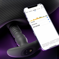 Masseur vibrant télescopique pour prostate avec interaction à distance par application, pour hommes, plug anal, jouet sexuel pour adultes, vente en gros d'usine