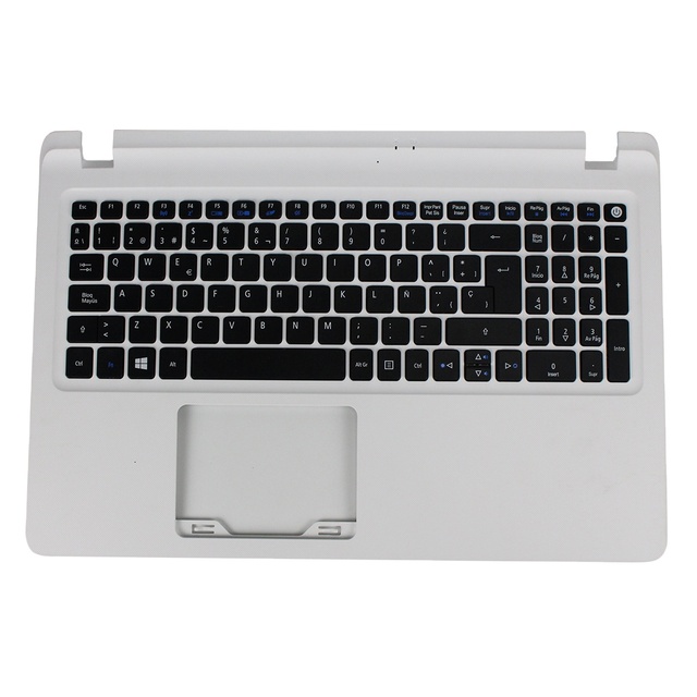 ES1-523 Spain Replacement Laptop Keyboard With TopCase ES1-524 ES1-532G ES1-533 Notebook Keyboard Cover C 6B.GD2N2.001 for Acer