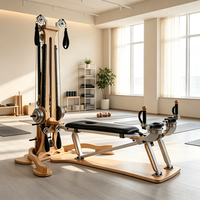 Chaise de yoga Zen personnalisée en bois massif, équipement d'entraînement pivotant pour Pilates, idéale pour studio de yoga, salle de sport privée, usage domestique, étirement de la colonne vertébrale