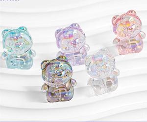 Nouvelles perles en lucite colorées en forme d'animaux irrégulière, perles libres, chaînes de téléphone portable, pendentifs pour sac, porte-clés, accessoires pour le bricolage - Product Image 3