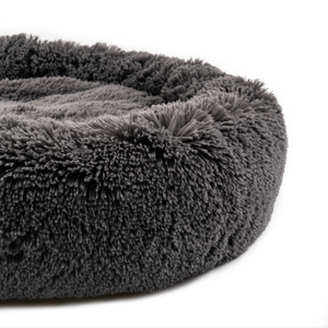 Lit chauffant en forme de donuts pour animal de compagnie, calmant, doux, doux, en fausse fourrure, coussin chaud, pour <span class=keywords><strong>chat</strong></span> et chien - Product Image 4