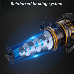 Sneda รอกตกปลาแบบหมุนเหวี่ยงยาวสำหรับลากสกรูน้ำเค็มแบบไม่มีช่องว่างรอกตกปลาทำจากโลหะทั้งตัว - Product Image 5