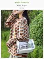 Sac de transport pliable et respirant en tissu Oxford transparent pour perroquet et oiseaux, avec fermeture éclair – Vente chaude