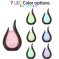 Diffuseur d'huiles essentielles ultrasonique électrique portable élégant, 200 ml, en plastique, éclairage LED, fonctionnement silencieux 30 dB, nouveau design