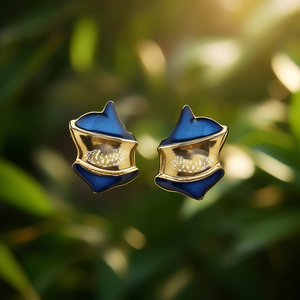 Fashion <b>Stud</b> <b>Earrings</b> 316L Stainless Steel PVD Gold Plating Sustainable Resistant Design - Product Image 3