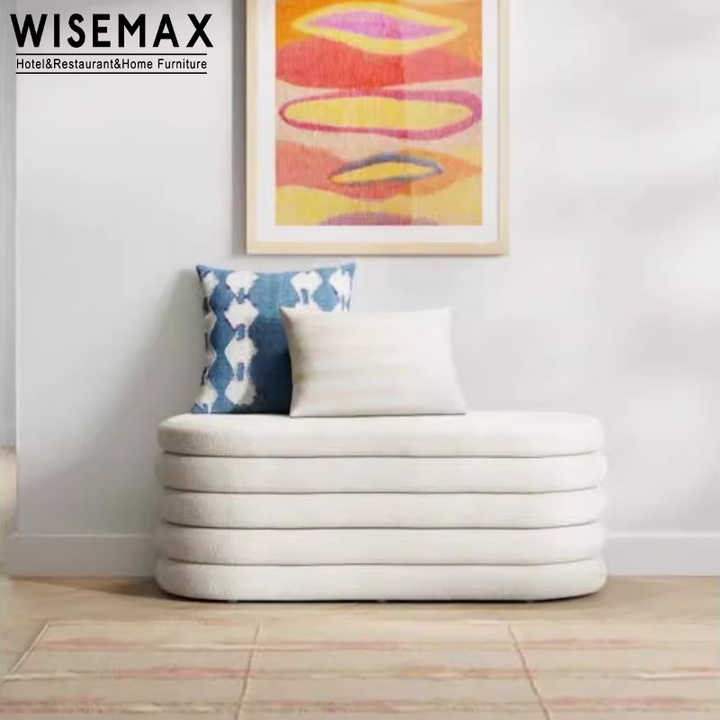 MUEBLES WISEMAX, dormitorio moderno, Banco de extremo de cama de madera, otomano, sala de estar, pasillo, tela, bancos de almacenamiento de zapatos para Hotel y hogar