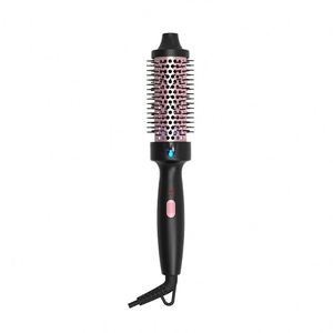 Ceramic Portable Hot Comb Negative Ion Curling Iron Thermal <b>Brush</b> Heated <b>Round</b> Straightening <b>Brush</b> for Hair Curler - Product Image 3