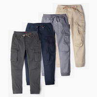 Pantalons Cargo pour Enfants Best-Seller avec Poches Latérales 4-14 Ans Pantalons Garçons Pantalons Skinny Jogger Pantalons Cargo pour Enfants