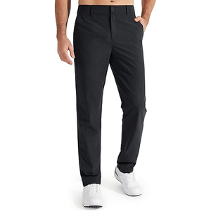 Pantalones de Golf para Hombre, Estilo Jogger, Ajustados, Tallas Grandes, Rectos, Casuales, de Color Sólido, Tela de Lana Peinada - Product Image 4
