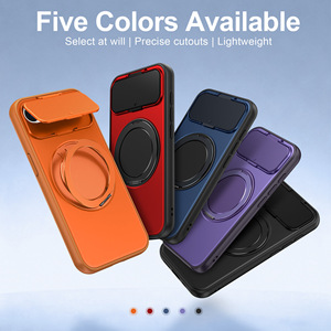 เคส <span class=keywords><strong>iPhone</strong></span> 16e 2026 <span class=keywords><strong>iPhone</strong></span> 17e 17promax แบบมีวงแหวนแม่เหล็กหมุนได้ พร้อมฝาปิดกล้อง เคสโทรศัพท์พรีเมียม - Product Image 5