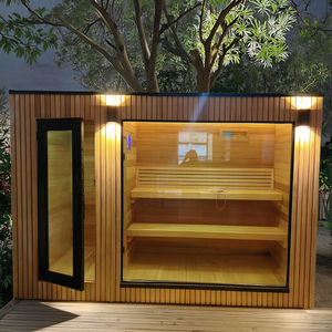 Индивидуальная карбонизированная деревянная вилла на заднем дворе, открытая сауна, душевая гостиная, беседка, 1-10 человек с холодной/гидромассажной ванной - Product Image 6