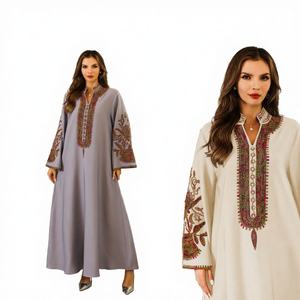 M-37 Modal Breathable Abayas Dubai Clothing 2023 Turkey <b>Kaftan</b> Islamic <b>Women</b> Muslim <b>Dresses</b> - Product Image 4