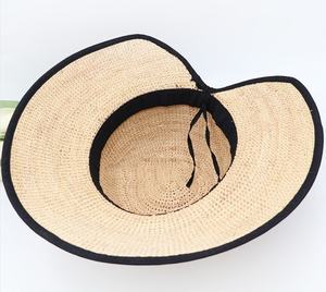 Spring Summer Women Lady Straw Sun Hat Hand <b>Hook</b> Crochet Beach Travel Sunscreen Bucket Hat - Product Image 5