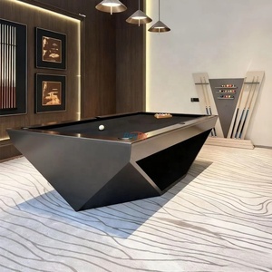 Table de billard de luxe <span class=keywords><strong>en</strong></span> <span class=keywords><strong>bois</strong></span> massif avec plateau <span class=keywords><strong>en</strong></span> ardoise, 7, 8 ou 9 pieds, style américain moderne, avec bancs - Product Image 2