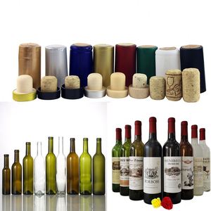 Bouteilles de vin en verre transparent vert en forme de Bordeaux et de Bourgogne, 187 ml, 375 ml, 500 ml, 750 ml, 1000 ml – Vente chaude - Product Image 6