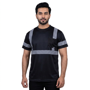 เสื้อกั๊กนิรภัยโพลีเอสเตอร์สะท้อนแสงสำหรับงานก่อสร้าง ยูนิเซ็กซ์  แบบ Hi-Vis ระดับ CLASS 2 กันน้ำ ไฟ LED กระพริบ ระบายอากาศได้ ตรวจจับการเจาะทะลุ - Product Image 1