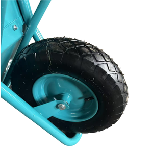 Chariot de jardin HENGYIDA avec roue pneumatique, capacité de charge de 160 kg, plateau en métal et plastique, 4.00-8, pour travaux de construction - Product Image 6