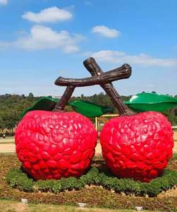 Scultura a Forma di Cuore per Spazi Pubblici, Ornamento Artistico con Scritta 'Love' Rossa per Caffè, Ristoranti e Centri Commerciali - Product Image 3