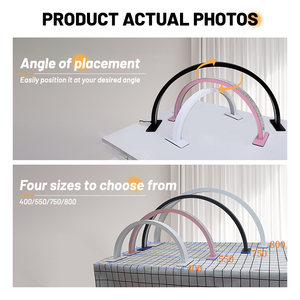 Lampe de beauté LED demi-<span class=keywords><strong>lune</strong></span> personnalisée OEM, lampe à ongles de table, 3 températures de couleur, 10 niveaux de luminosité pour salon, art des ongles, tatouage des sourcils - Product Image 3