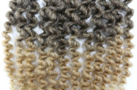 Novità all'ingrosso: Extension per capelli sintetici ricci a treccia Cuban Mambo Twist per deesse bionde, con micro-loop e effetto raso