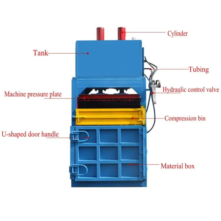 Baling Press horizontal Baler plastic Baling Press Machine Waste Clothes Baler Machine