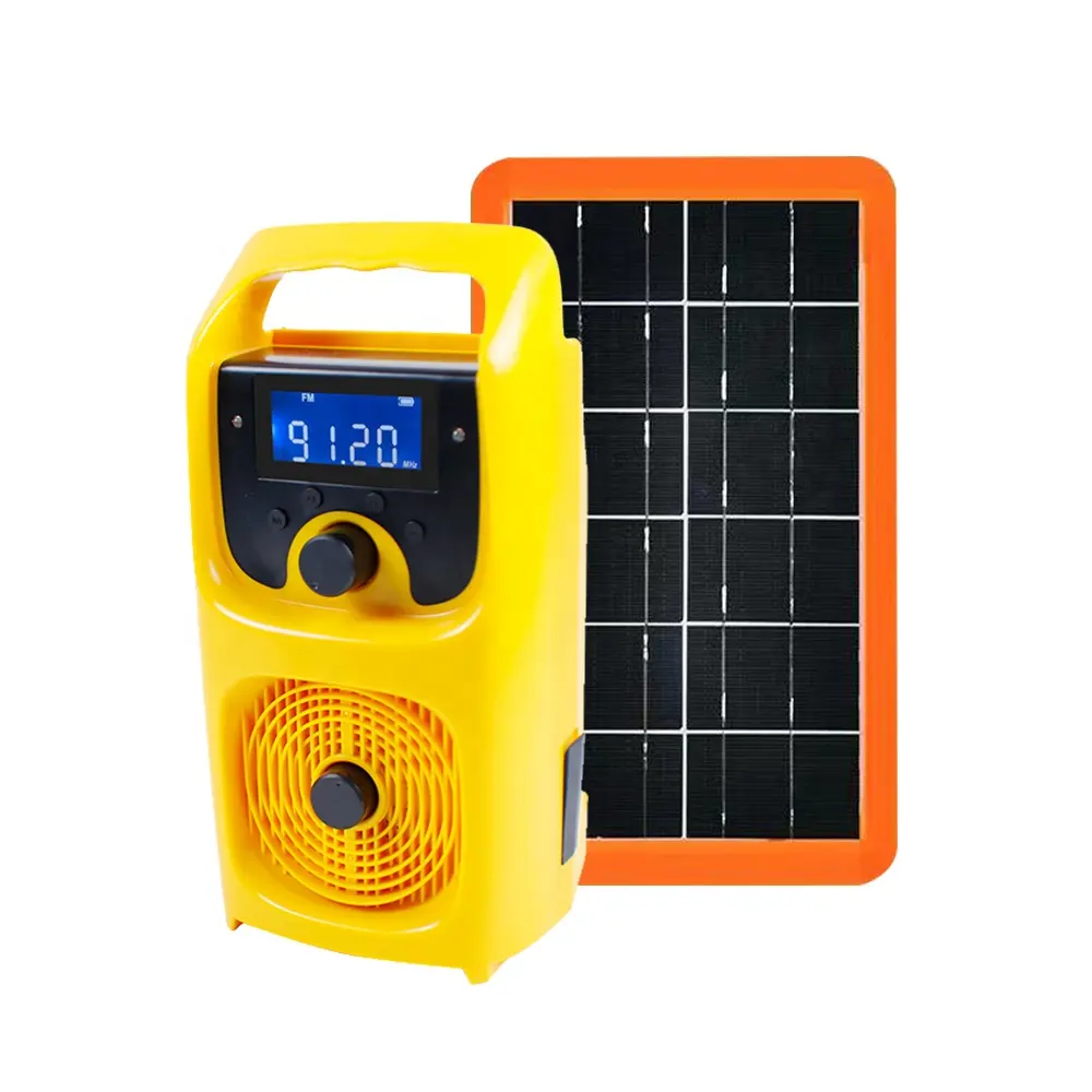 Funkgerät mit Handkurbel fm MP3 Funklicht mit Power Bank AM/FM/SW 3-Band Notfallradio Solarpanel Handyladegerät