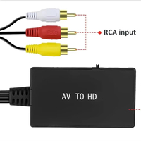 Adaptateur AV composite RCA mâle vers HDMI/CVBS, convertisseur AV PAL/NTSC pour Gamecube, Atari, anciens téléviseurs, moniteurs HDTV