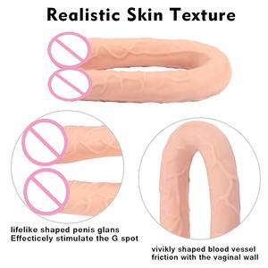 XISE медицинская реальность силиконовая большая гигантская Анальная игрушка двухсторонний фаллоимитатор для женщин - Product Image 4