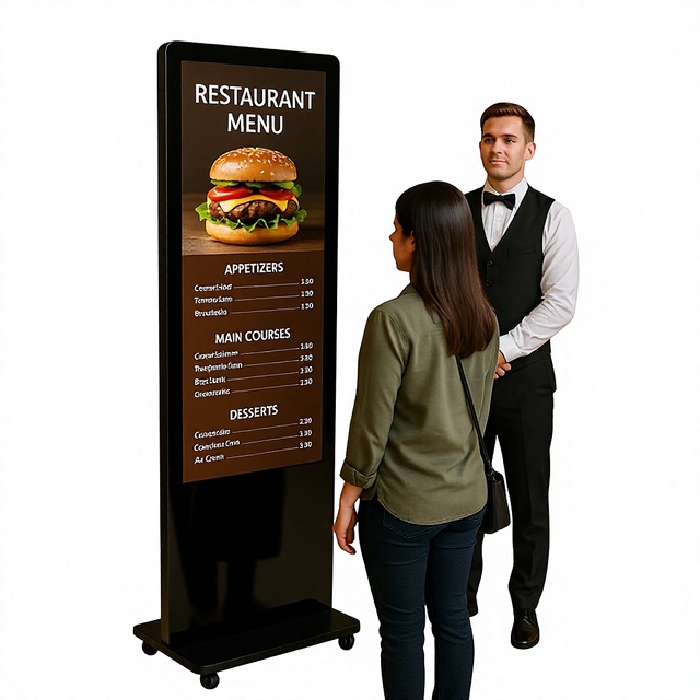 43 Inch Indoor Interactive Kiosk | IP44 Rated 10-Point Capacitive Touch Screen | Cloud-Based CMS Digital Signage