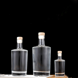 Bouteille de <span class=keywords><strong>vin</strong></span> scellée en verre, avec <span class=keywords><strong>bouchon</strong></span> en liège, super silex, vodka, 100ml, 500ml, 750ml, vente en gros - Product Image 2