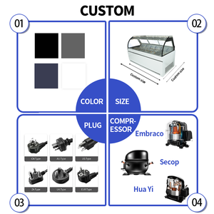 Commercial Meat Refrigeration Equipment Meat Display Chiller with Gravity Coil Service for Shopping - Product Image 4