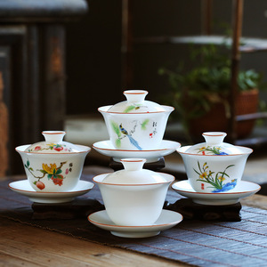 Häufig verwendetes chinesisches Teeset Gaiwan Ceramic Kongfu Teekanne <span class=keywords><strong>Cha</strong></span> Wan 190 ml - Product Image 2