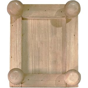 PARISLOFT Bandeja para jabón con pedestal de madera para fregadero de cocina, color natural, 5,9x1,75x4,9 pulgadas - Product Image 3